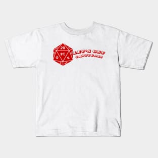 Let's Get Critical! D20 Dice Design Kids T-Shirt